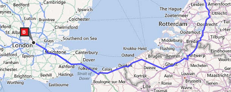 Как добраться из Лондона в Амстердам Как добраться из Лондона в Амстердам